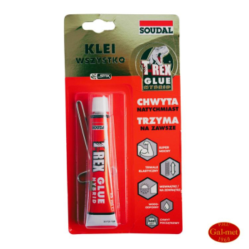 KLEJ MONTAŻOWY SOUDAL T-REX HYBRYDOWY BLISTER 25ML